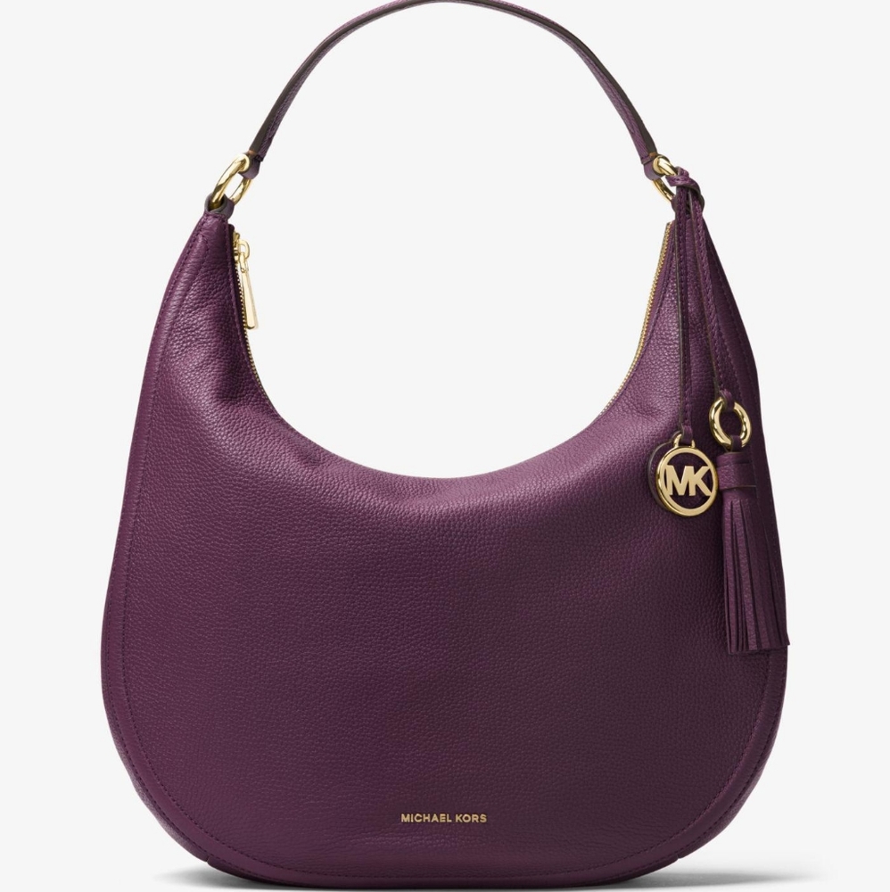 Michael Kors Lydia Pebbled Plum